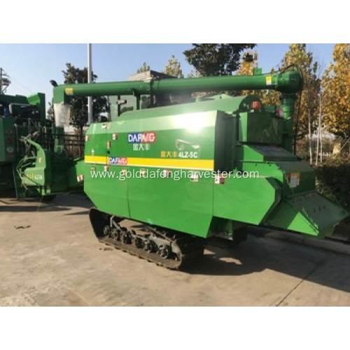 grain wheat rice combine harvester crawler type